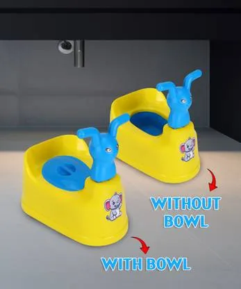 Baby Toilet Trainer Potty Seat with Lid Cover | Removable Tray | Durable Plastic, Comfortable Design for Toddlers | Safe & Easy to Clean thumbnail 4