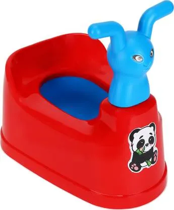 Baby Toilet Trainer Potty Seat with Lid Cover | Removable Tray | Plastic, Comfortable & Safe | Kids Potty Training Essentials | Durable, Easy Clean | Blue thumbnail 1