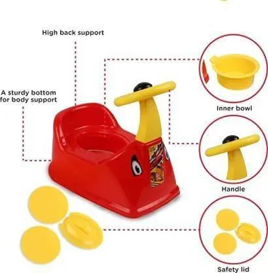 Baby Potty Training Seat | Infant Potty Chair with Removable Tray, Closing Lid, Portable Toilet Trainer for Kids Boys & Girls | ABS Plastic, Travel-Friendly thumbnail 1