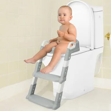 R for Rabbit Hiltop Kids Step Stool | Adjustable Non-Slip Ladder, Polypropylene Potty Seat for Toddlers 1–7 Years | Portable, Durable Child Toilet Trainer thumbnail 4