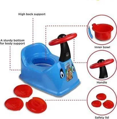 Korbox Baby Potty Training Seat | Plastic Infant Potty Toilet Chair with Removable Tray & Lid | For 1‑3 Year Toddlers | Safe Easy Clean Design image 3