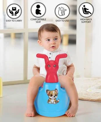 KORBOX Baby Toilet Trainer Potty Seat | Removable Tray & Closing Lid | Portable Infant Potty Chair | Toddler Potty Seat for Boys and Girls | Plastic Potty Seat | Easy Clean image 1