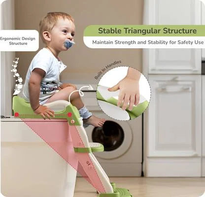 R for Rabbit Hilltop Trainer Potty Step Stool | Multifunctional Baby Toilet Trainer | Easy Installation, Lightweight | Kids Potty Seat, Polypropylene image 3