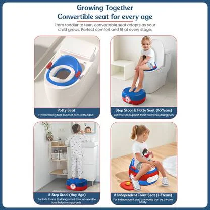 StarAndDaisy Baby Potty Training Seat | Kids Toilet Seat 1-5 Years | Child Safety | Portable Plastic Potty Seat for Early Potty Training image 3