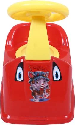 KORBOX Baby Potty Training Seat | Toddler Toilet Trainer with Lid & Back Support | Plastic Potty Chair for Boys & Girls | 7 Months–3 Years | Safe, Ergonomic, Red image 2