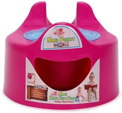 KORBOX Kids Nano Potty Toilet Seat | White, Closing Lid | Boys Girls Training Seat | Plastic Potty Chair for Toddlers | Comfortable & Durable image 2