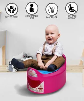KORBOX Kids Nano Potty Toilet Seat | White, Closing Lid | Boys Girls Training Seat | Plastic Potty Chair for Toddlers | Comfortable & Durable thumbnail 4