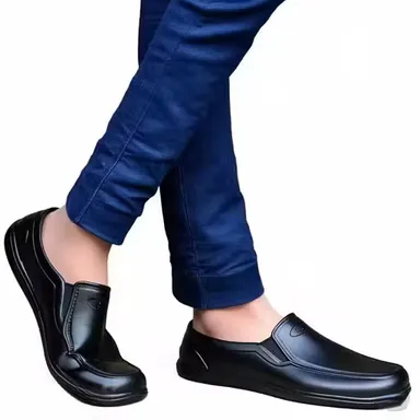 Men’s Casual Shoes Black IND-7 Size | Premium Slip-Resistant Rubber Sole Footwear