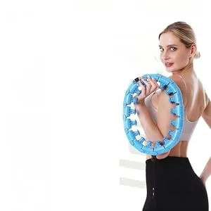 Smart Weighted Hula Ring Hoop for Adults – 24 Detachable Links, Fitness Exercise Circle for Weight Loss, Infinity Plus Size Hoops for Women thumbnail 7