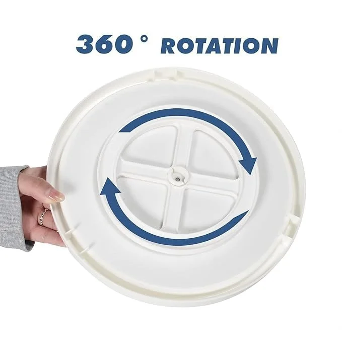2 Tier Turntable Cabinet Organizer | 10 Inch Rotating Non Skid Spice Rack for Pantry | Kitchen Countertop & Vanity Display | 360° Rotating Storage Stand image 4