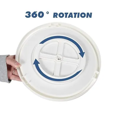 2 Tier Turntable Cabinet Organizer | 10 Inch Rotating Non Skid Spice Rack for Pantry | Kitchen Countertop & Vanity Display | 360° Rotating Storage Stand thumbnail 3