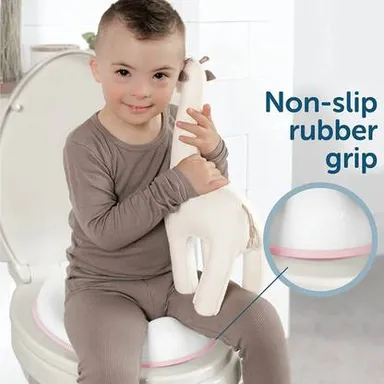 KORBOX Baby Potty Training Seat | Toddler Toilet Seat with Cartoon Design, Removable Tray, Closing Lid | Boys Girls | Durable Plastic, Comfortable & Safe thumbnail 3