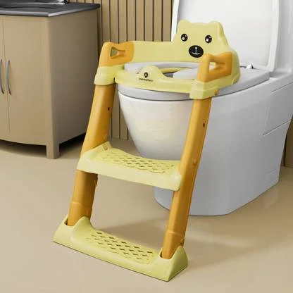 StarAndDaisy | Baby Potty Training Toilet Seat with Ladder, Anti-Slip Toddler Potty Chair | Plastic Potty Seat for Boys & Girls image 1