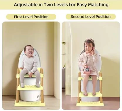StarAndDaisy | Baby Potty Training Toilet Seat with Ladder, Anti-Slip Toddler Potty Chair | Plastic Potty Seat for Boys & Girls image 3