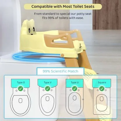 StarAndDaisy | Baby Potty Training Toilet Seat with Ladder, Anti-Slip Toddler Potty Chair | Plastic Potty Seat for Boys & Girls image 5