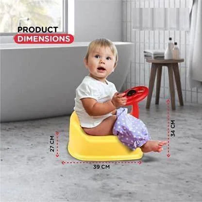 KORBOX Baby Potty Training Seat | Plastic Potty Seat with Lid & Removable Tray | High Back Support for Toddlers 6‑34 Months image 4