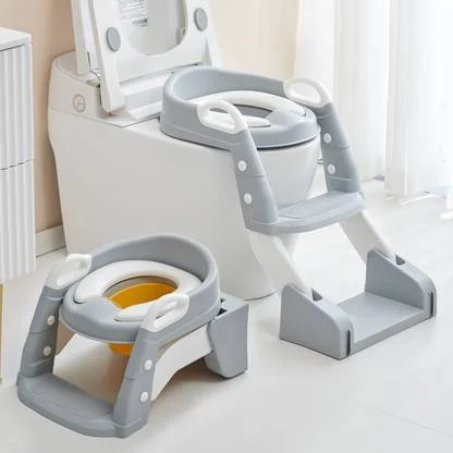 Baby Potty Training Seat with Ladder | Western Toilet Potty Chair for Kids Boys Girls | Non Slip, Comfortable & Non Toxic Plastic Potty Seat image 1