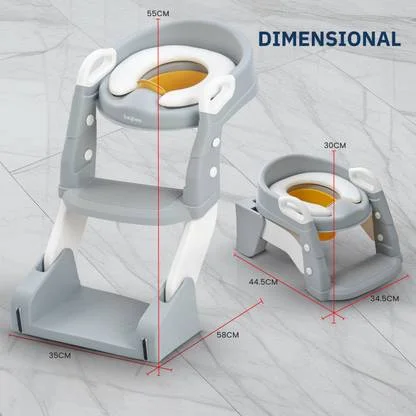 Baby Potty Training Seat with Ladder | Western Toilet Potty Chair for Kids Boys Girls | Non Slip, Comfortable & Non Toxic Plastic Potty Seat image 2