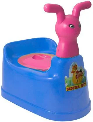KORBOX Potty Training Seat for Toddlers | Plastic Potty Chair with Lid, High Back Support, Portable Toilet Trainer for Kids Boys & Girls image 1