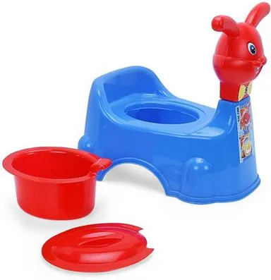 KORBOX Plastic Toddler Potty Training Seat with Removable Bowl Lid High Back Support | Unisex 6‑36 Months | Hygienic Potty Chair  thumbnail 2