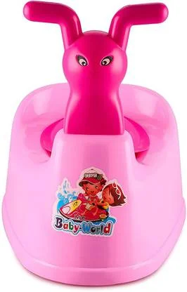 KORBOX Baby Potty Seat | Toilet Trainer for Toddlers | Cartoon Face, Removable Tray, Lid, Plastic Potty Seat for Boys & Girls image 1