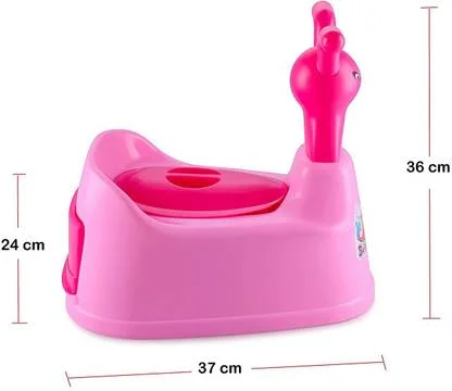KORBOX Baby Potty Seat | Toilet Trainer with Cartoon Face | Removable Tray & Closing Lid | Plastic, Toddler Potty Chair for Easy Toilet Training image 4