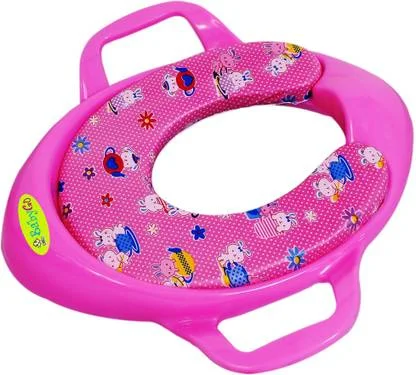 BabyGo Soft Cushioned Baby Potty Seat With Handle | Toddler Toilet Trainer, Non-Toxic, Comfortable for Boys and Girls image 1