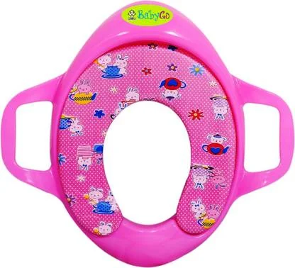 BabyGo Soft Cushioned Baby Potty Seat With Handle | Toddler Toilet Trainer, Non-Toxic, Comfortable for Boys and Girls image 2