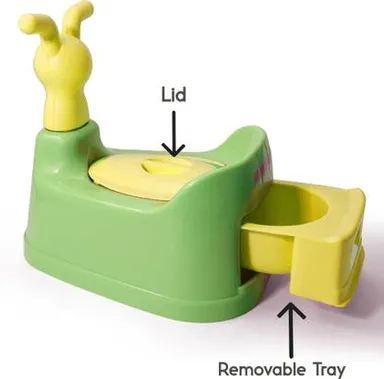 Korbox Toddler Potty Trainer Seat | High Back Support, Lid | Plastic Potty Chair for Boys & Girls | Comfortable & Durable | Baby Care Essentials thumbnail 2