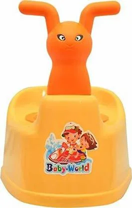 KORBOX Baby Potty Seat | Toilet Trainer with Cartoon Face, Removable Tray & Closing Lid, Plastic Potty Seat for Toddlers, Easy Clean, Safe & Durable image 1