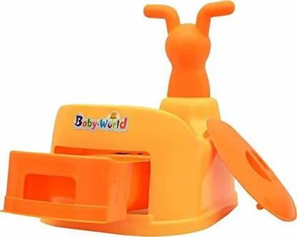 KORBOX Baby Potty Seat | Toilet Trainer with Cartoon Face, Removable Tray & Closing Lid, Plastic Potty Seat for Toddlers, Easy Clean, Safe & Durable image 2