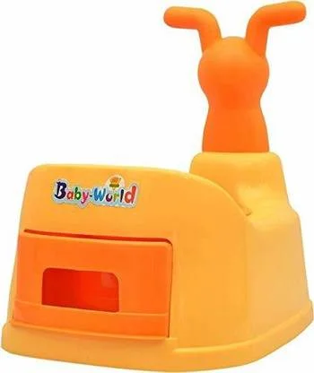 KORBOX Baby Potty Seat | Toilet Trainer with Cartoon Face, Removable Tray & Closing Lid, Plastic Potty Seat for Toddlers, Easy Clean, Safe & Durable image 4