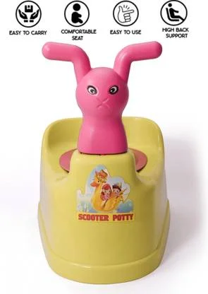 Toilet Trainer Seat with Lid | High Back Support | Plastic Toddler Potty Chair for Boys | Comfortable & Durable image 2