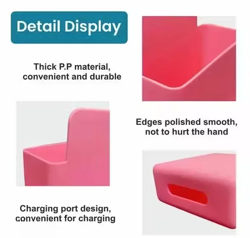 Wall Mounted Storage Box | Mobile Organizer Stand | Door Mounted Remote Control & Toothbrush Holder | Multicolour image 4