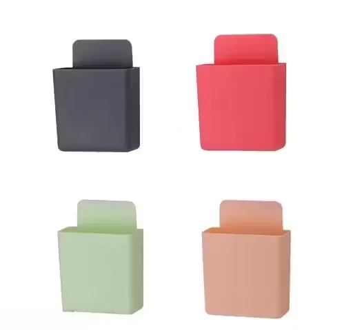 Wall Mounted Storage Box | Mobile Organizer Stand | Door Mounted Remote Control & Toothbrush Holder | Multicolour image 3