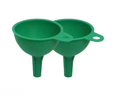 Silicone Funnel for Liquid| Oil| Sauce| Water|Juice| Small Food-Grains| Pack of 2| Heat & Cold Resistant thumbnail 0