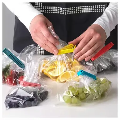 Multipurpose Food Sealing Clips for Snacks & Kitchen Storage Airtight Reusable Plastic Bag Clips  Pantry Organizer for Home & Office Use thumbnail 1