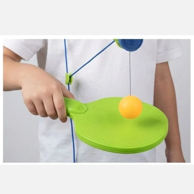 Hanging Table Tennis Trainer Toys for Kids & Adults | Rebound Rackets and Balls Base Training Practice Set | Indoor & Outdoor Game image 4