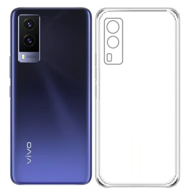 Soft Silicon Clear Case Vivo V21e 5G | Scratch Resistant | Camera Protection | Slim Bumper Cover thumbnail 0