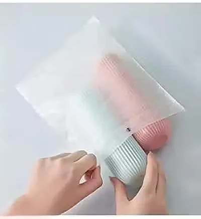 Capsule Shape Travel Toothbrush Case Holder| Portable Plastic Toothbrush Storage| Pack of 2 image 3