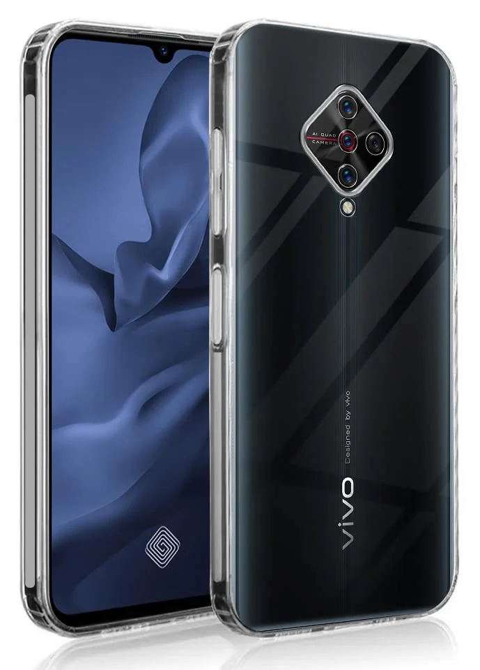 Soft Silicon Transparent Back Cover for Vivo S1 Pro | Lightweight Clear Protective Case image 1