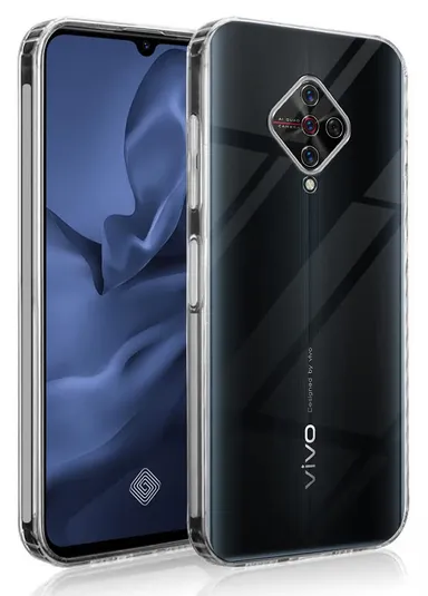 Soft Silicon Transparent Back Cover for Vivo S1 Pro | Lightweight Clear Protective Case  thumbnail 0