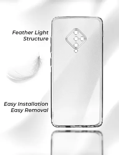 Soft Silicon Transparent Back Cover for Vivo S1 Pro | Lightweight Clear Protective Case  thumbnail 3
