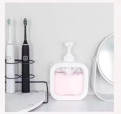 3 PCs Wall Mounted Self-Adhesive Bathroom Corner Shelf | Kitchen Rack & Holder | Trendy Liquid Dispenser | Travel Soap Holder with Cover | Multipurpose Plastic Organizer | Easy Installation image 3