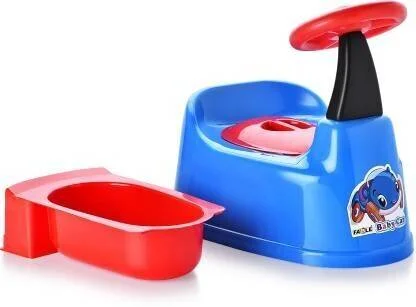 KORBOX | Baby Car Potty Seat with Removable Tray & Lid | Toilet Trainer Potty Chair for Toddlers | Plastic Car Design Potty Seat Boys Girls | Easy-Clean & Affordable image 1