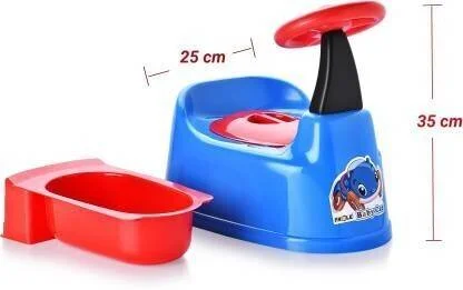 KORBOX | Baby Car Potty Seat with Removable Tray & Lid | Toilet Trainer Potty Chair for Toddlers | Plastic Car Design Potty Seat Boys Girls | Easy-Clean & Affordable image 2