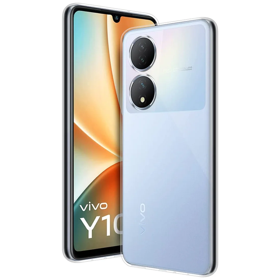 Slim Clear Transparent TPU Back Case for Vivo T2 5G |Vivo Y100 5G Ultra-Light Silicone Protective Mobile Cover Shockproof Non-Yellowing Phone Cover India image 2