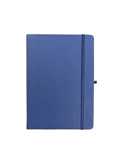 Blue A5 PU Leather Diary | Hard Bound Notebook with Elastic Lock | Office & Personal Use image 1