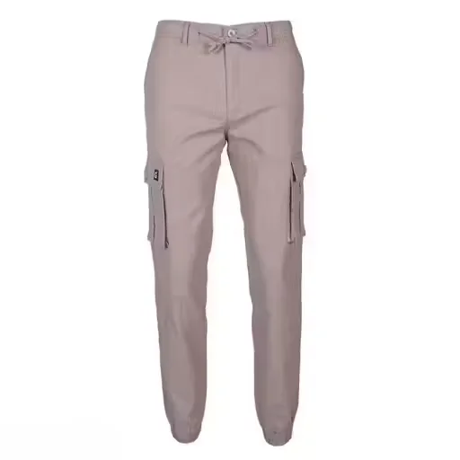 Men's Slim Fit Cotton Linen Cargo Pants| 6 Pockets | Lightweight Jogger Style| Casual Travel Wear image 1
