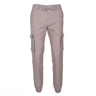  Men's Slim Fit Cotton Linen Cargo Pants| 6 Pockets | Lightweight Jogger Style| Casual Travel Wear